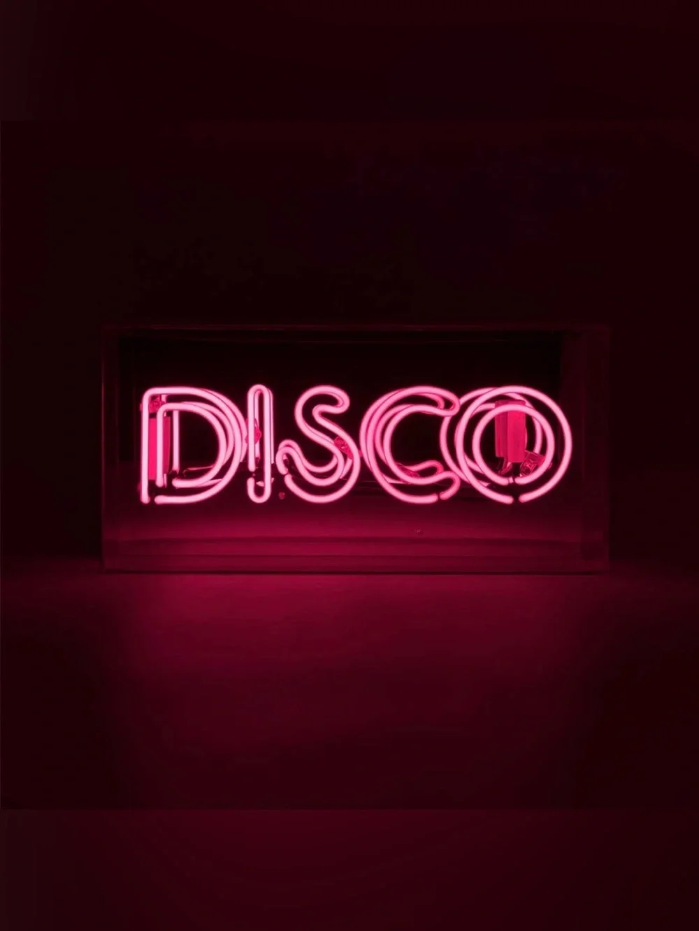Locomocean Disco Glass Neon Box — Pink Neon ✨